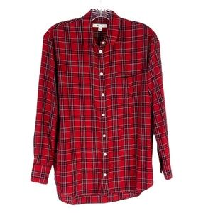 Madewell Oversized ExBoyfriend in Tartan Plaid SZ XS